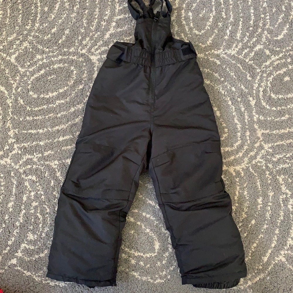 Black snow suit